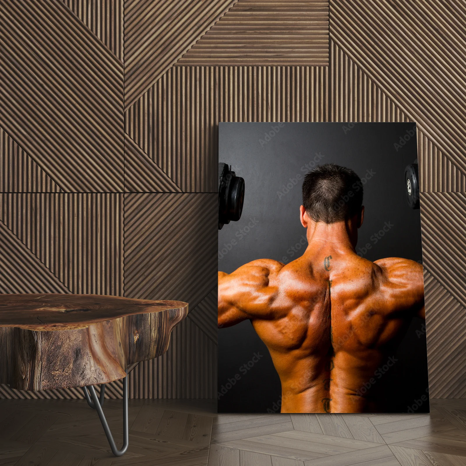 Moc i pasja w czerni: bodybuilding w perfekcji