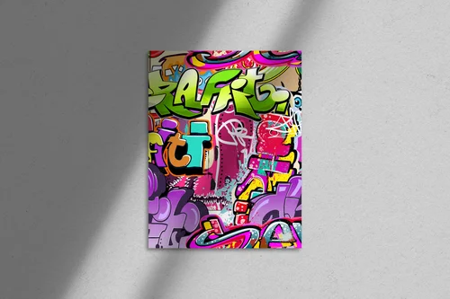 Miejski styl w graficznych kompozycjach artystycznych