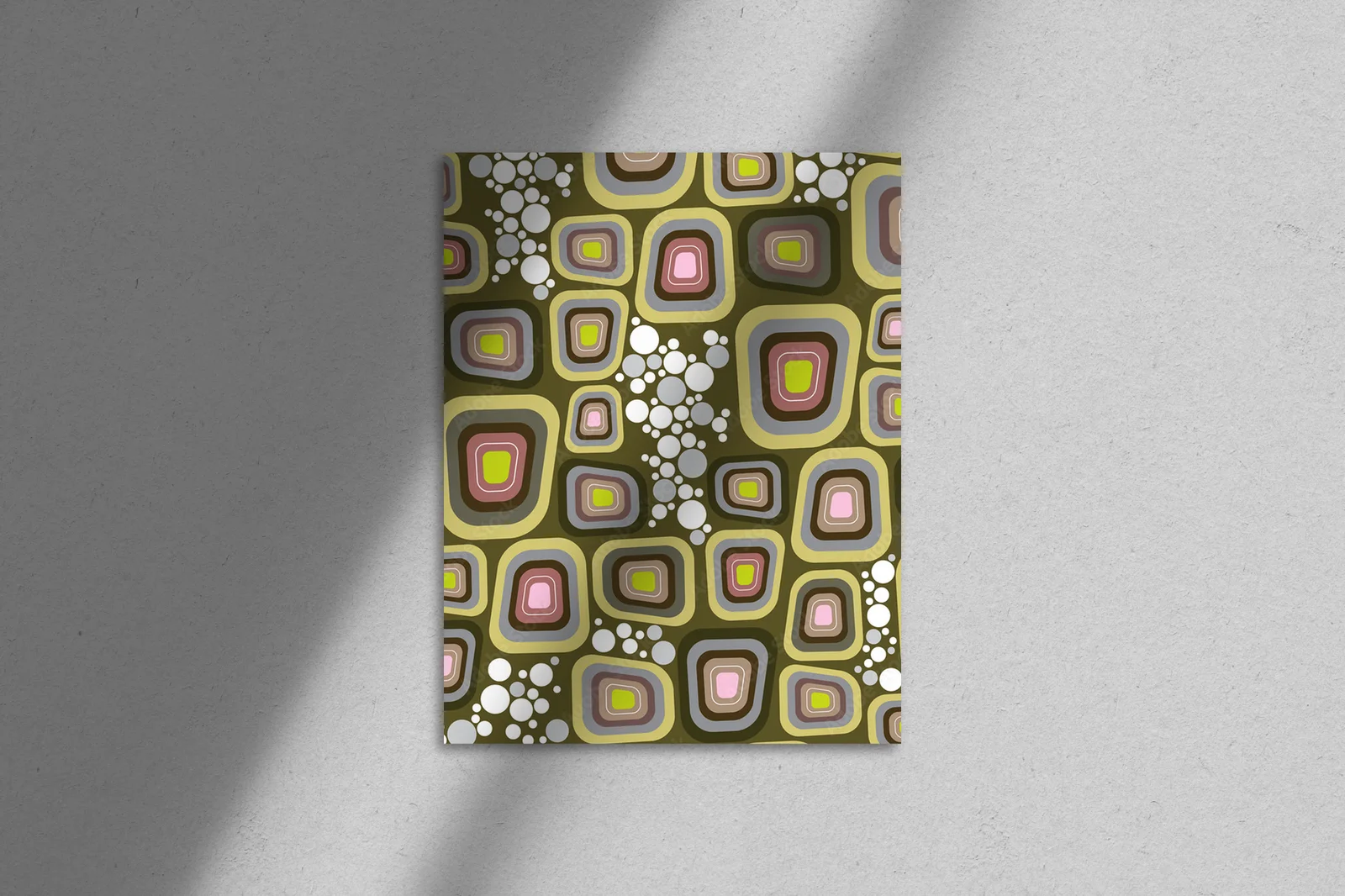 Retro klimat w purpurowych odcieniach i kształtach