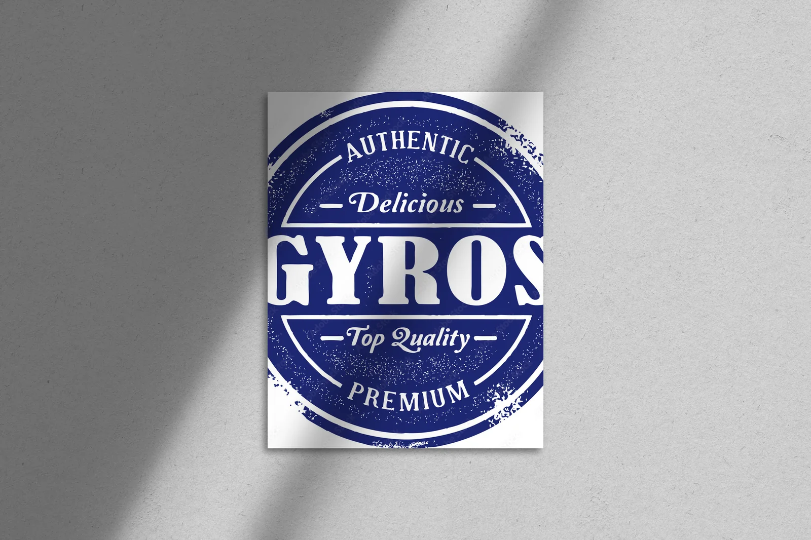 Autentyczny grecki gyros w klimacie vintage
