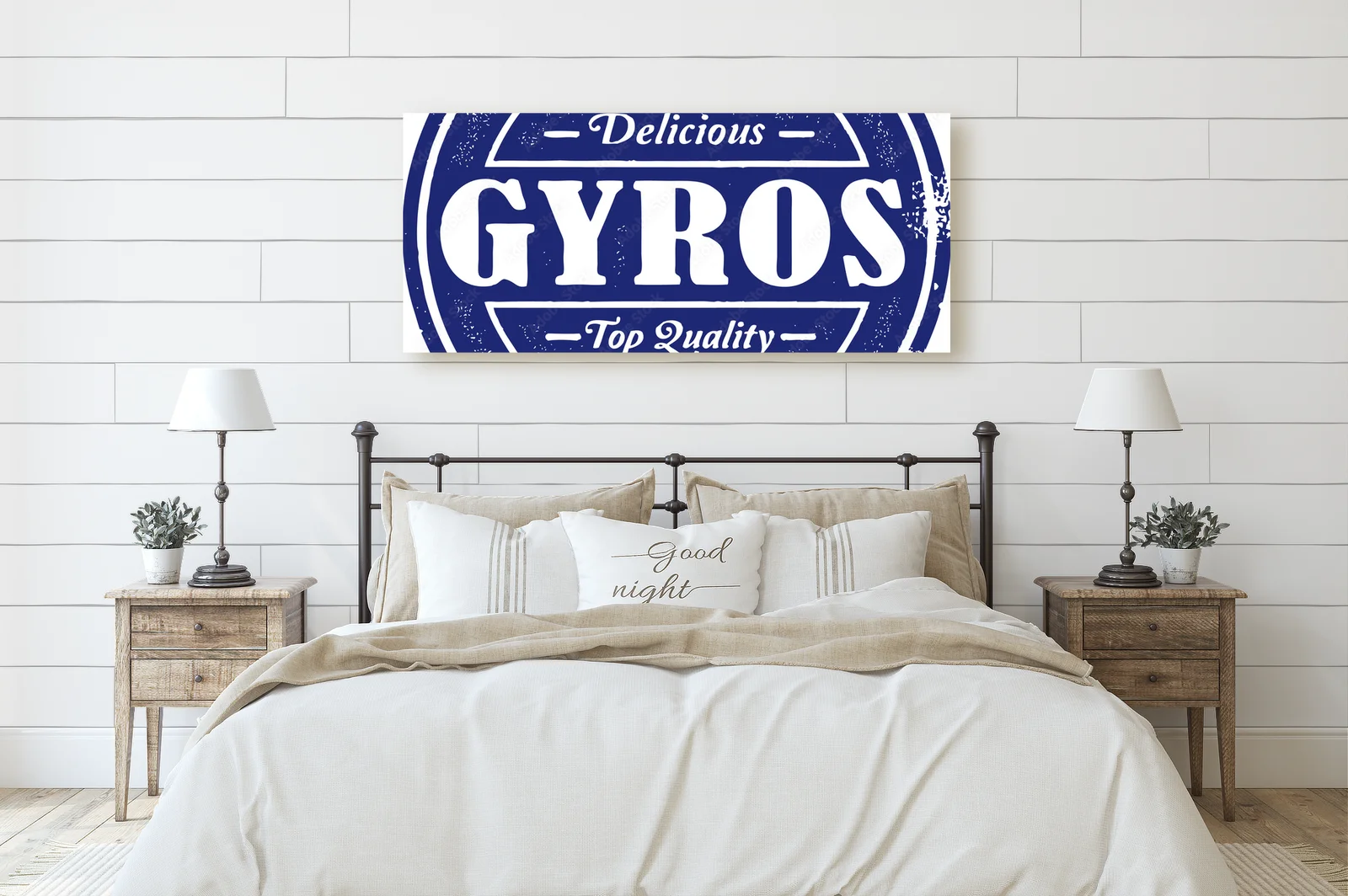 Autentyczny grecki gyros w klimacie vintage