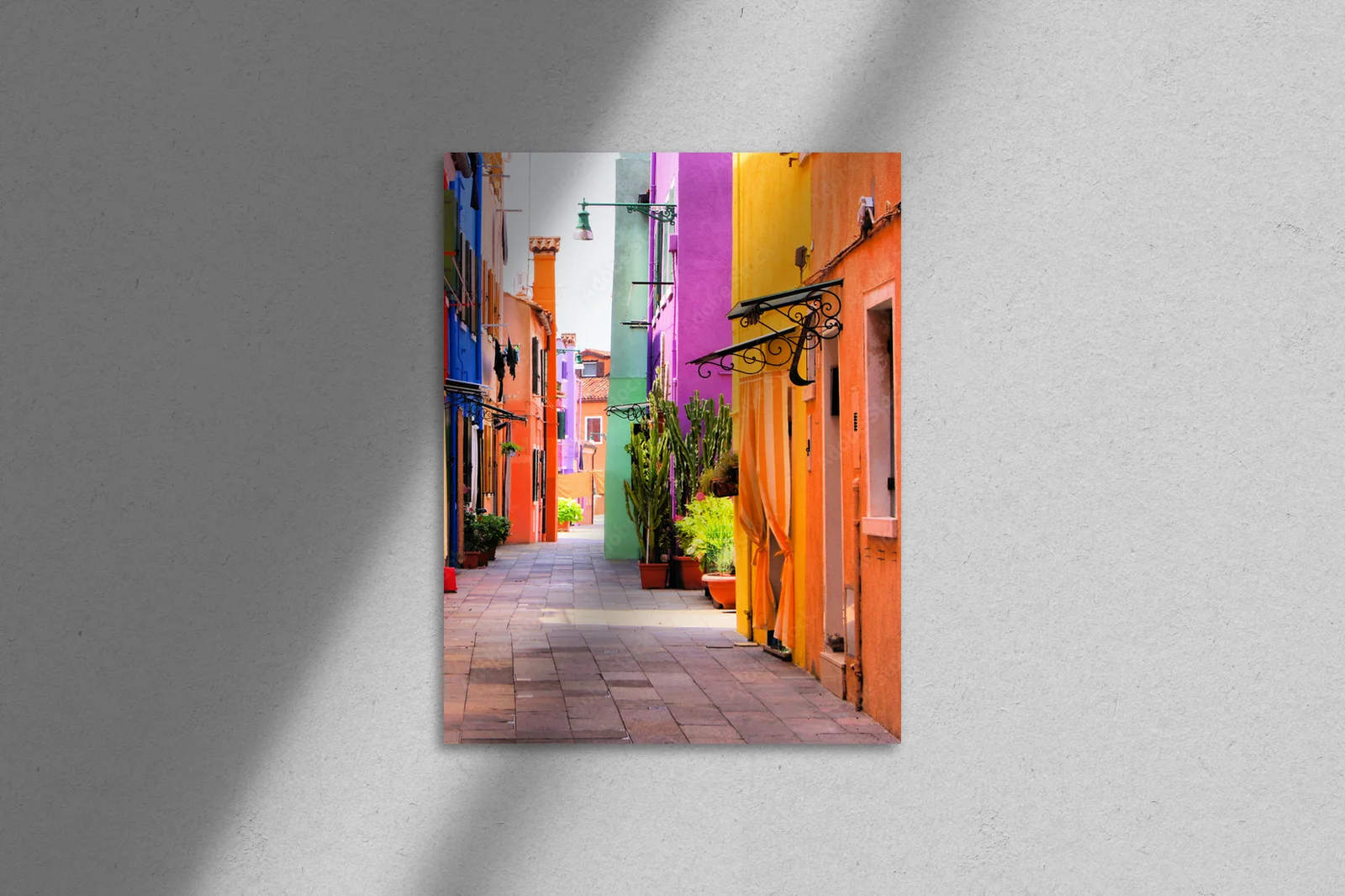 Kolorowa ulica w Burano – włoski urok