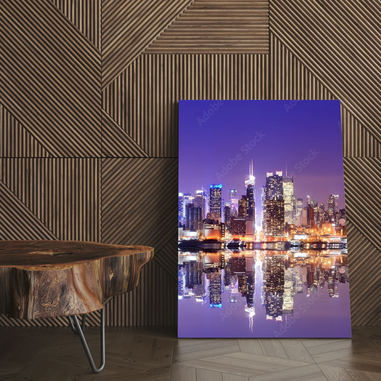 Manhattan w purpurze – nocne odbicia architektury