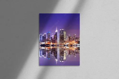Manhattan w purpurze – nocne odbicia architektury