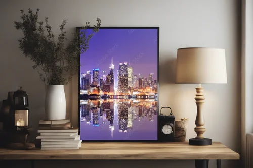 Manhattan w purpurze – nocne odbicia architektury