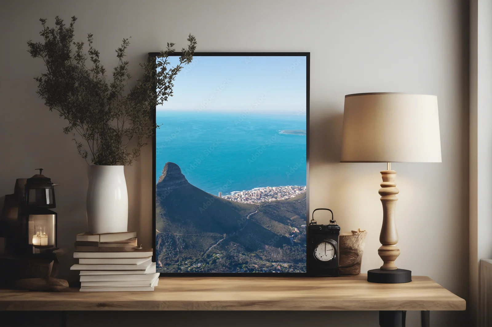 Majestatyczne krajobrazy Cape Town w błękicie