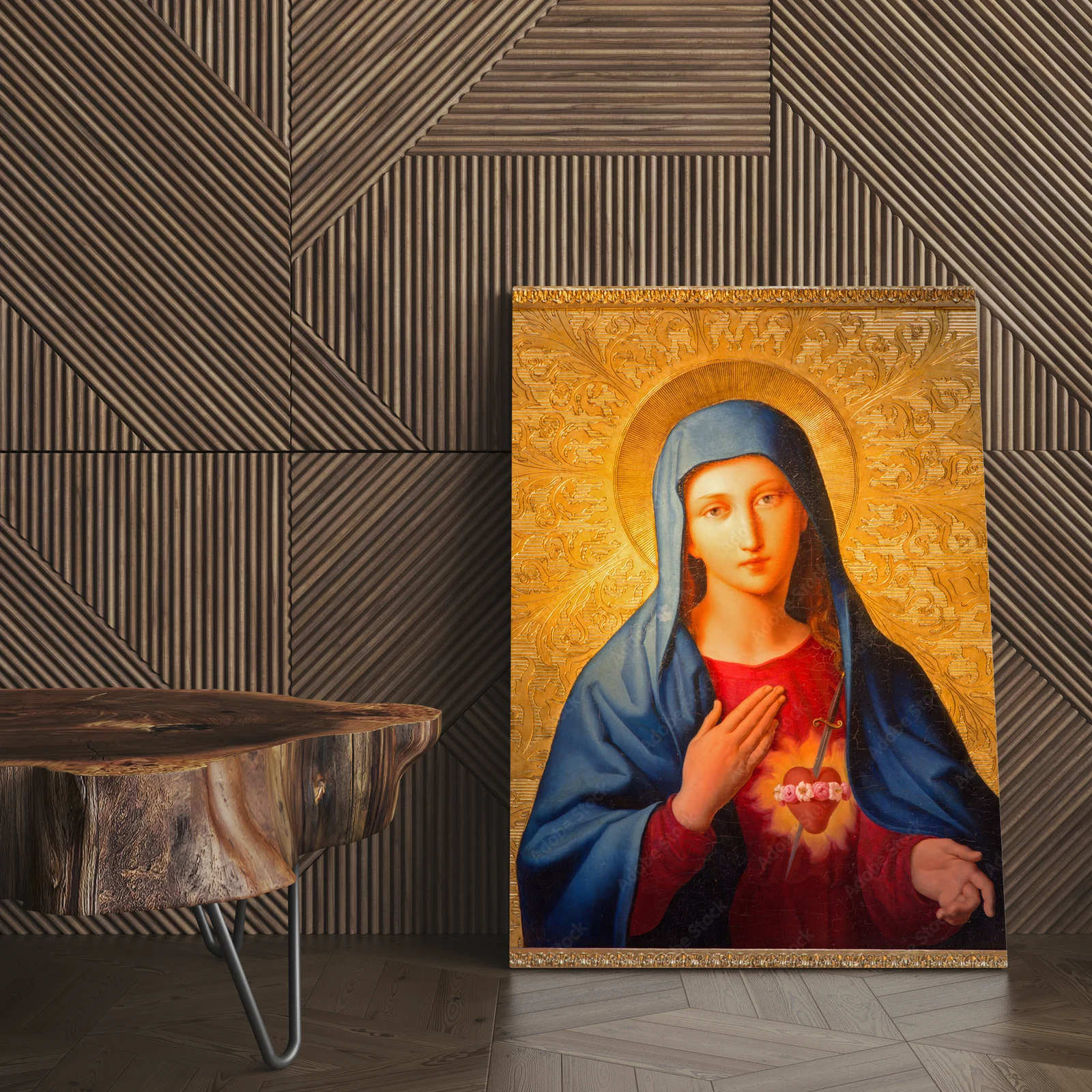 Mistyczna Madonna we wnętrzu stworzonym z emocji