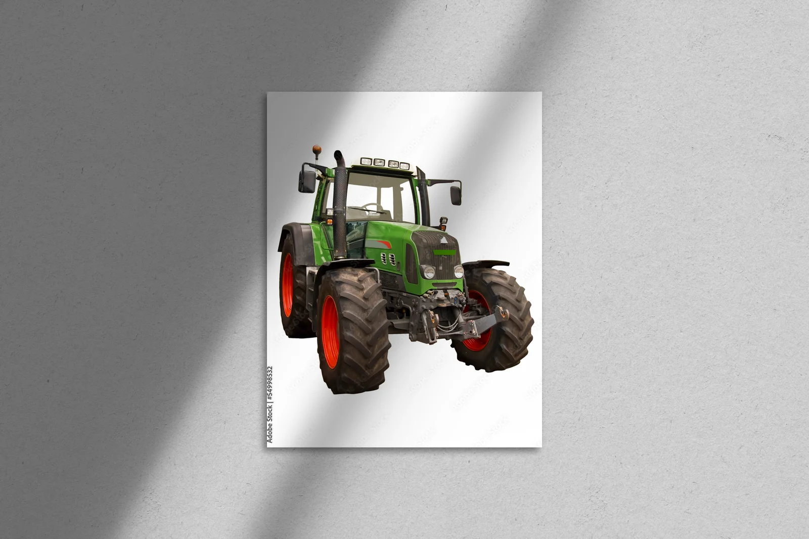 Nowoczesny traktor w harmonii bieli i czerwieni