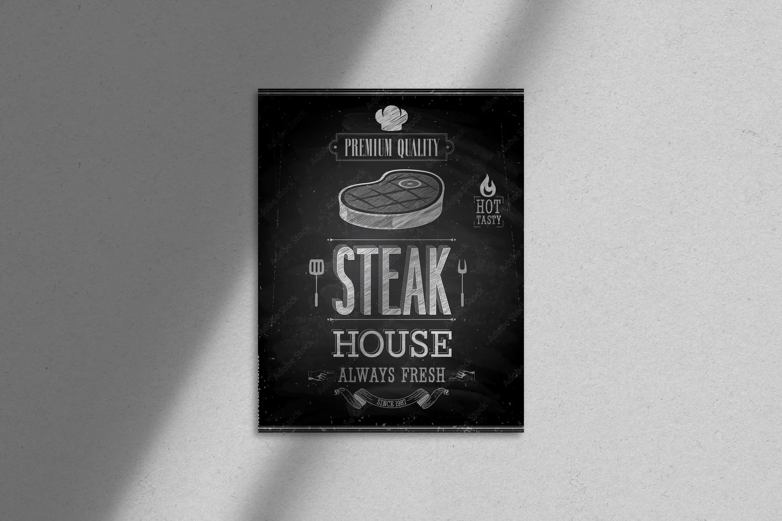 Vintage Steak House w czarnej elegancji