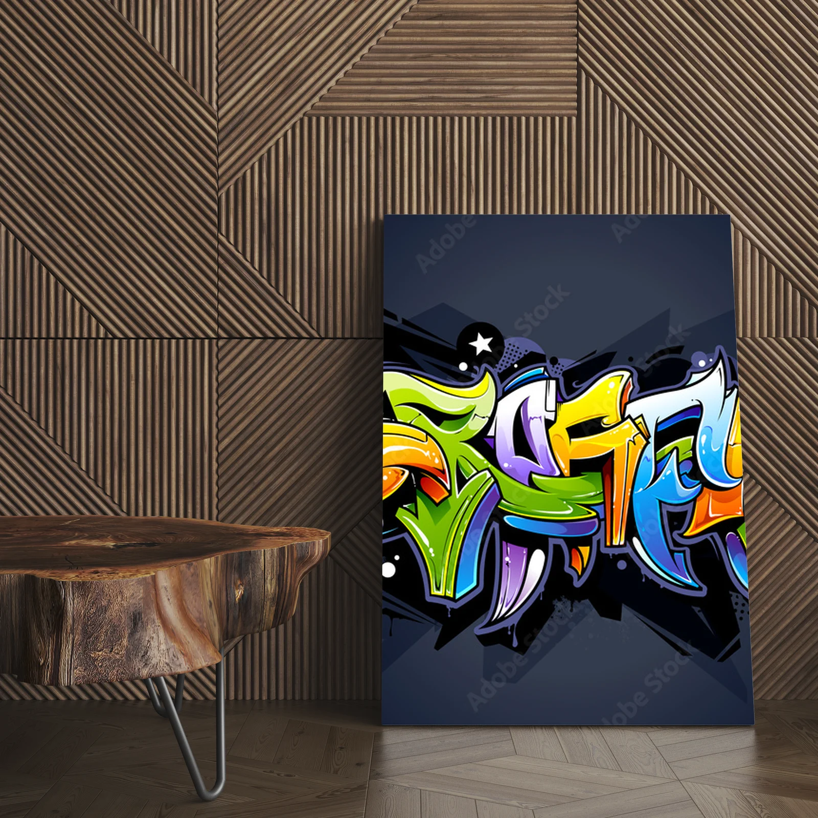 Wild and Colourful Graffiti Lettering in Urban Style