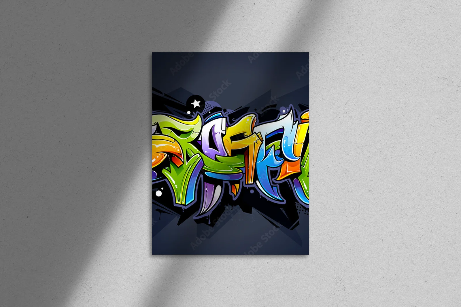 Wild and Colourful Graffiti Lettering in Urban Style