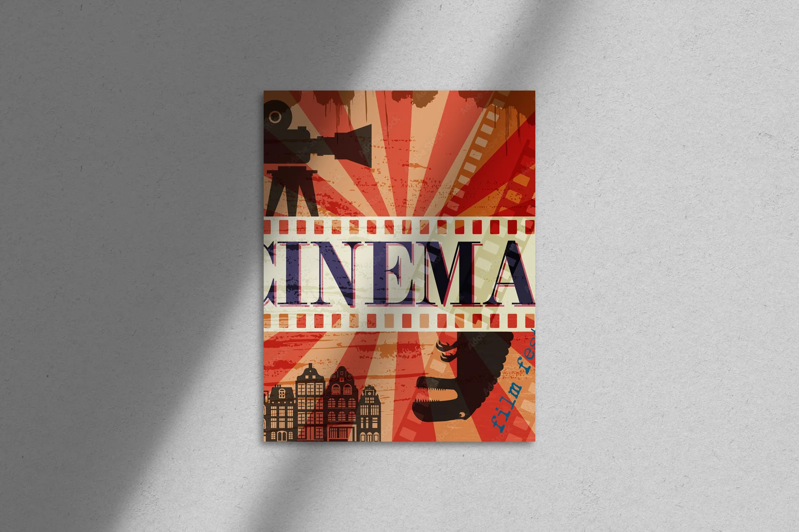 Retrowe kino: Elegancja w intensywnej czerwieni