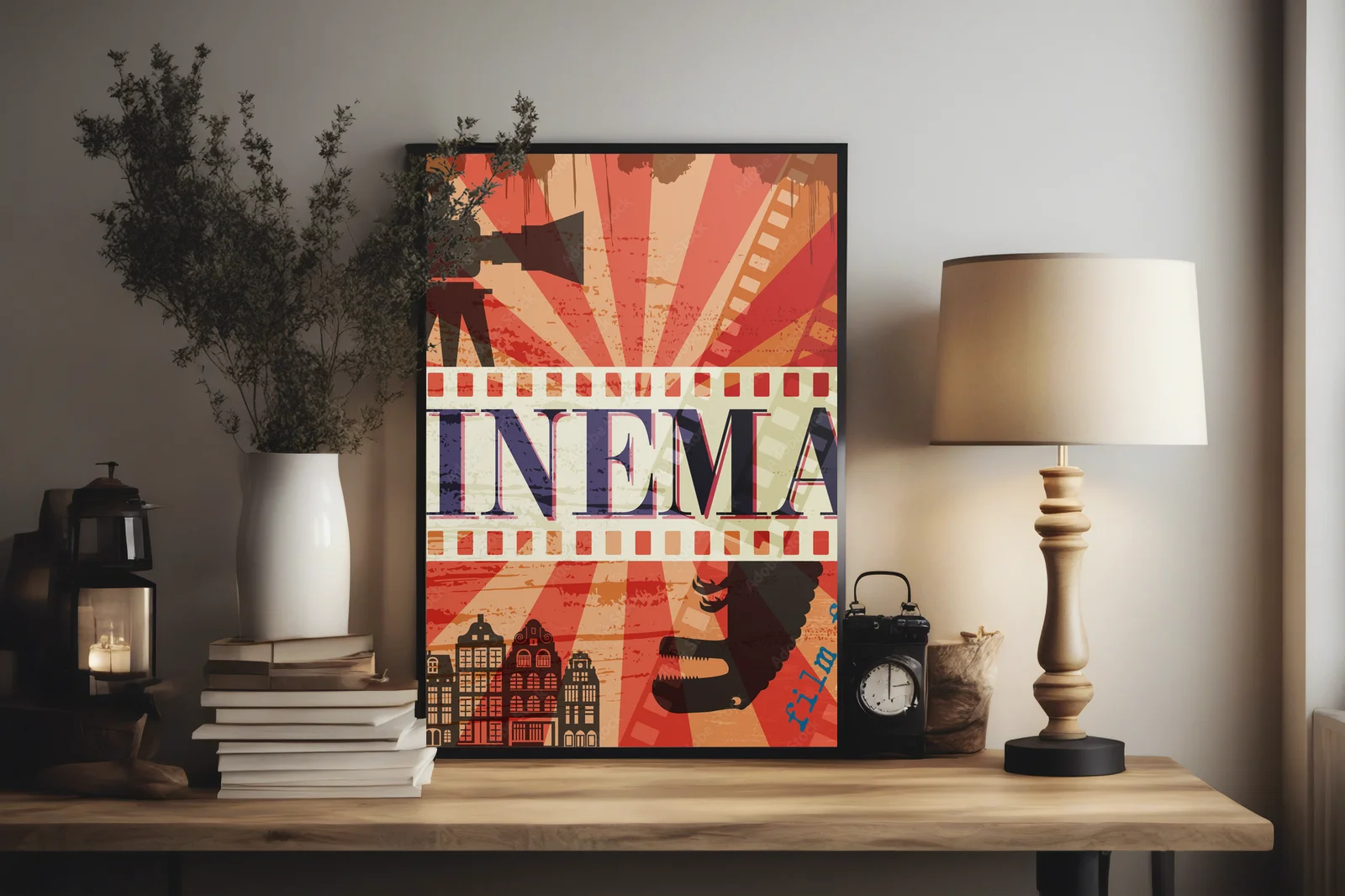 Retrowe kino: Elegancja w intensywnej czerwieni