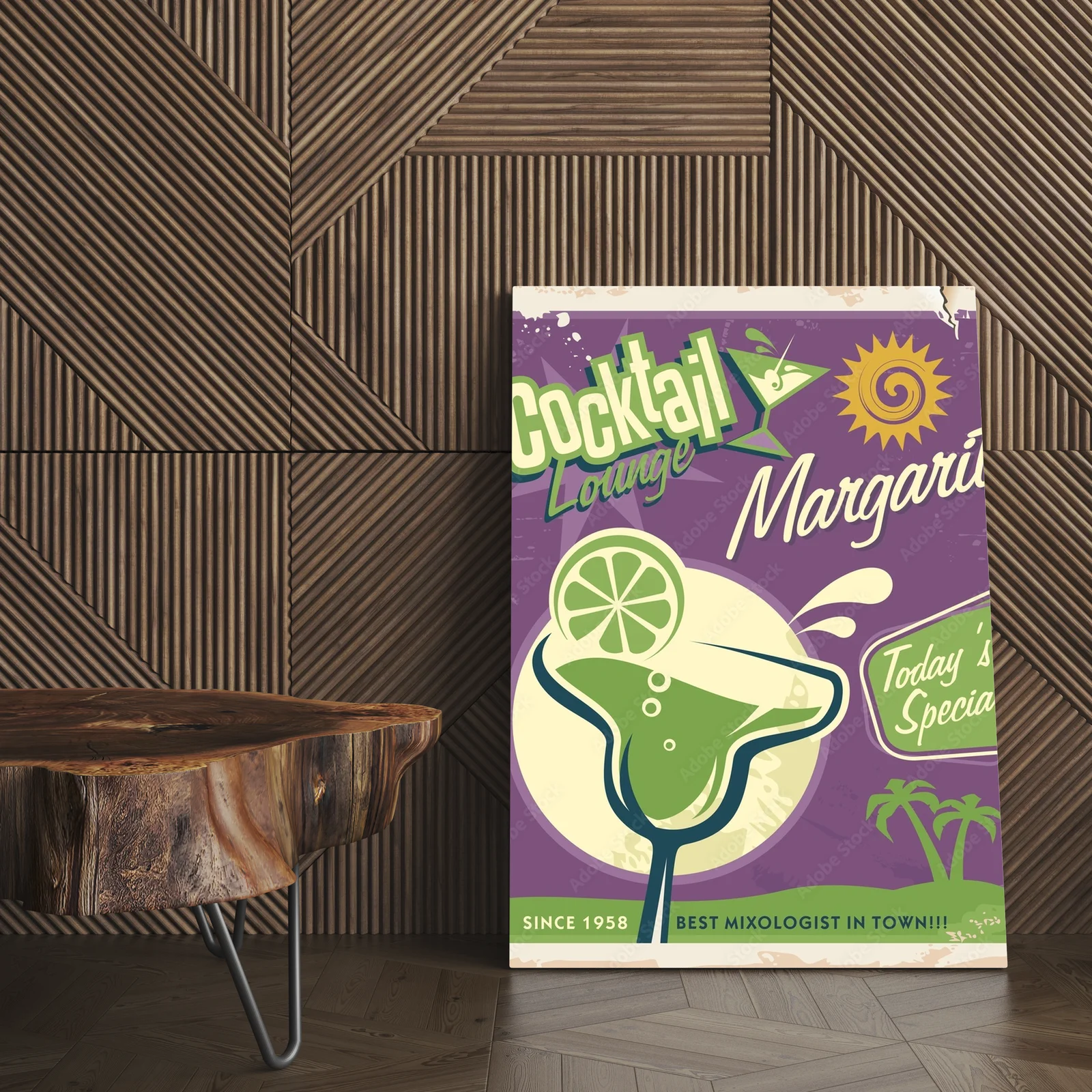 Retro klimat koktajli w purpurowych odcieniach