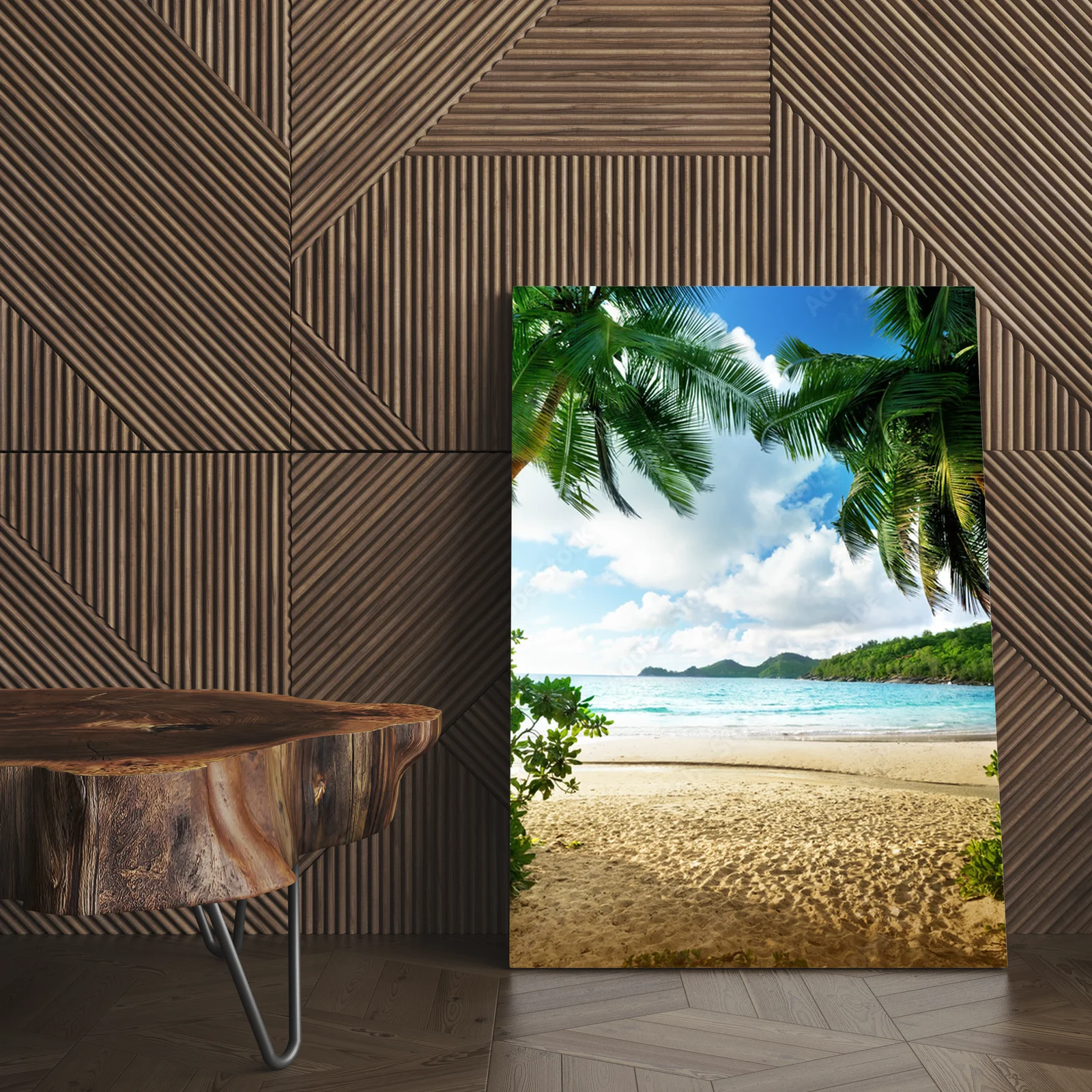 Zachód słońca na plaży - Mahé, Seychelles