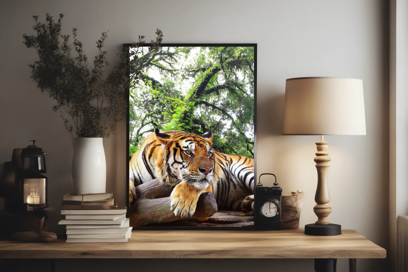 Wielkie felidae w tropikalnym raju