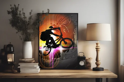 Ekstremalne skoki BMX w miejskiej scenerii