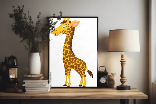 Słoneczne giraffy w radosnej aranżacji