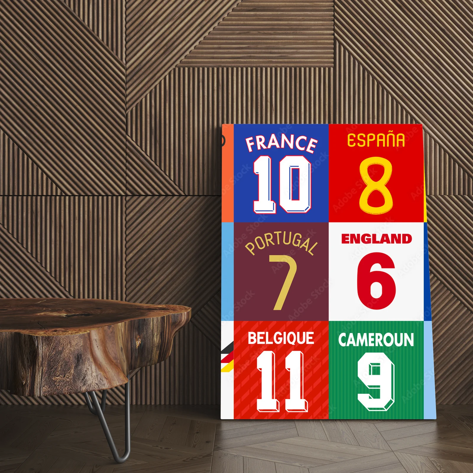 Soczyste barwy futbolu w eleganckiej aranżacji