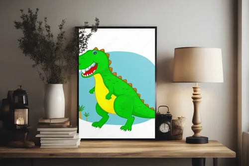 Ożywione dinozaury w butelkowej zieleni