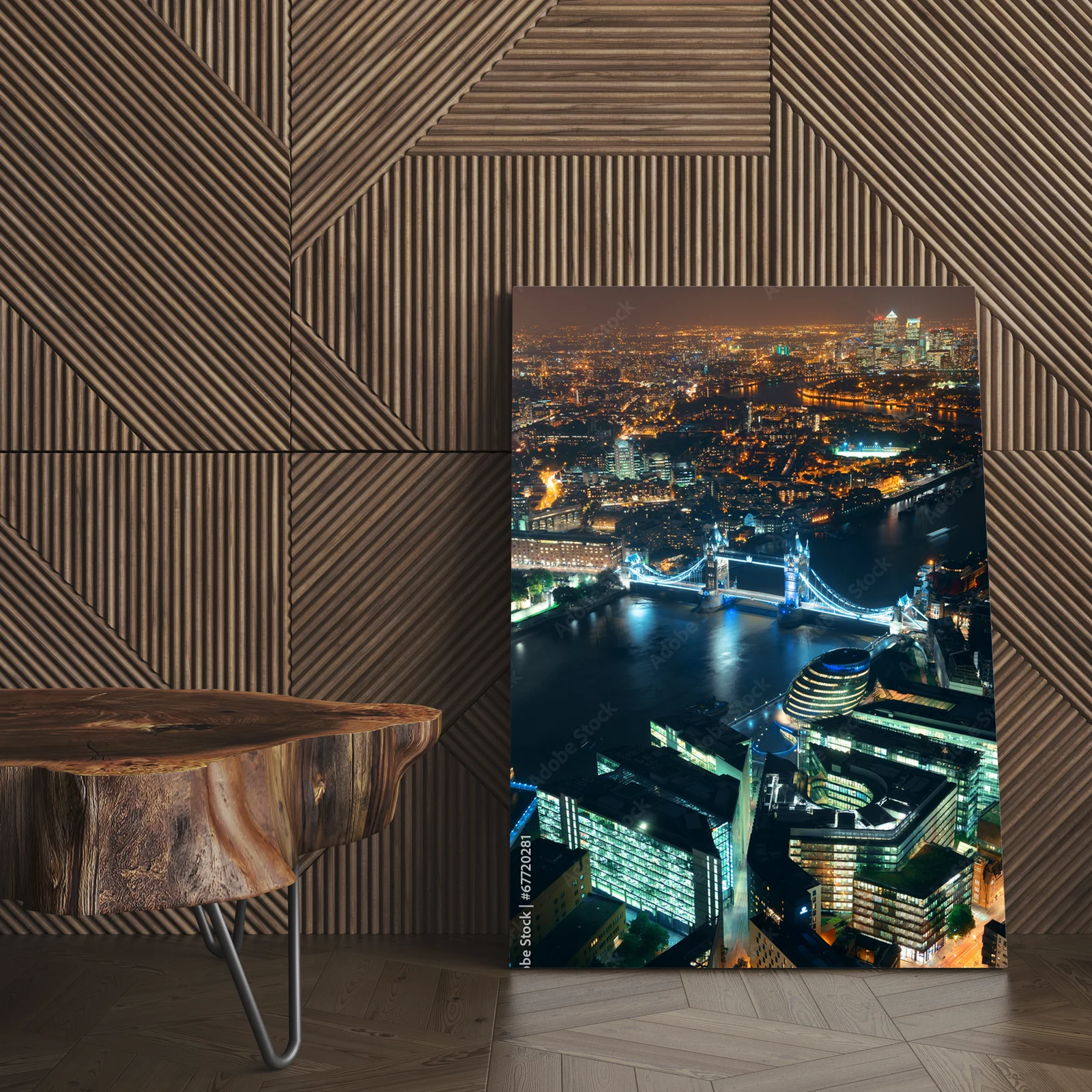 Urok Londynu w nocnej panoramie