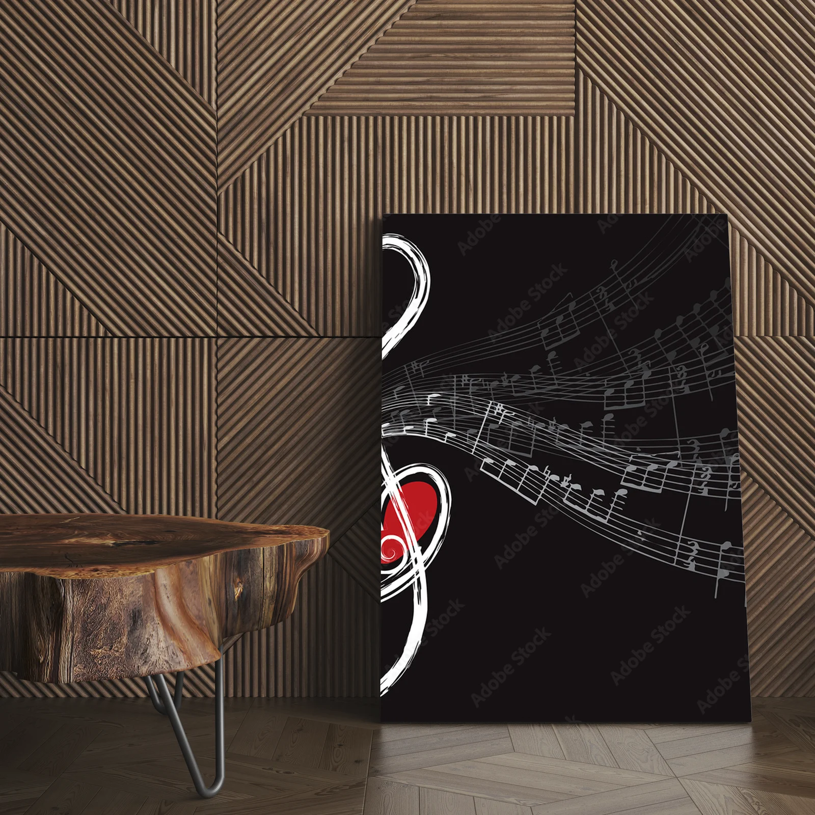 Miłość w dźwiękach: treble i nuty muzyczne