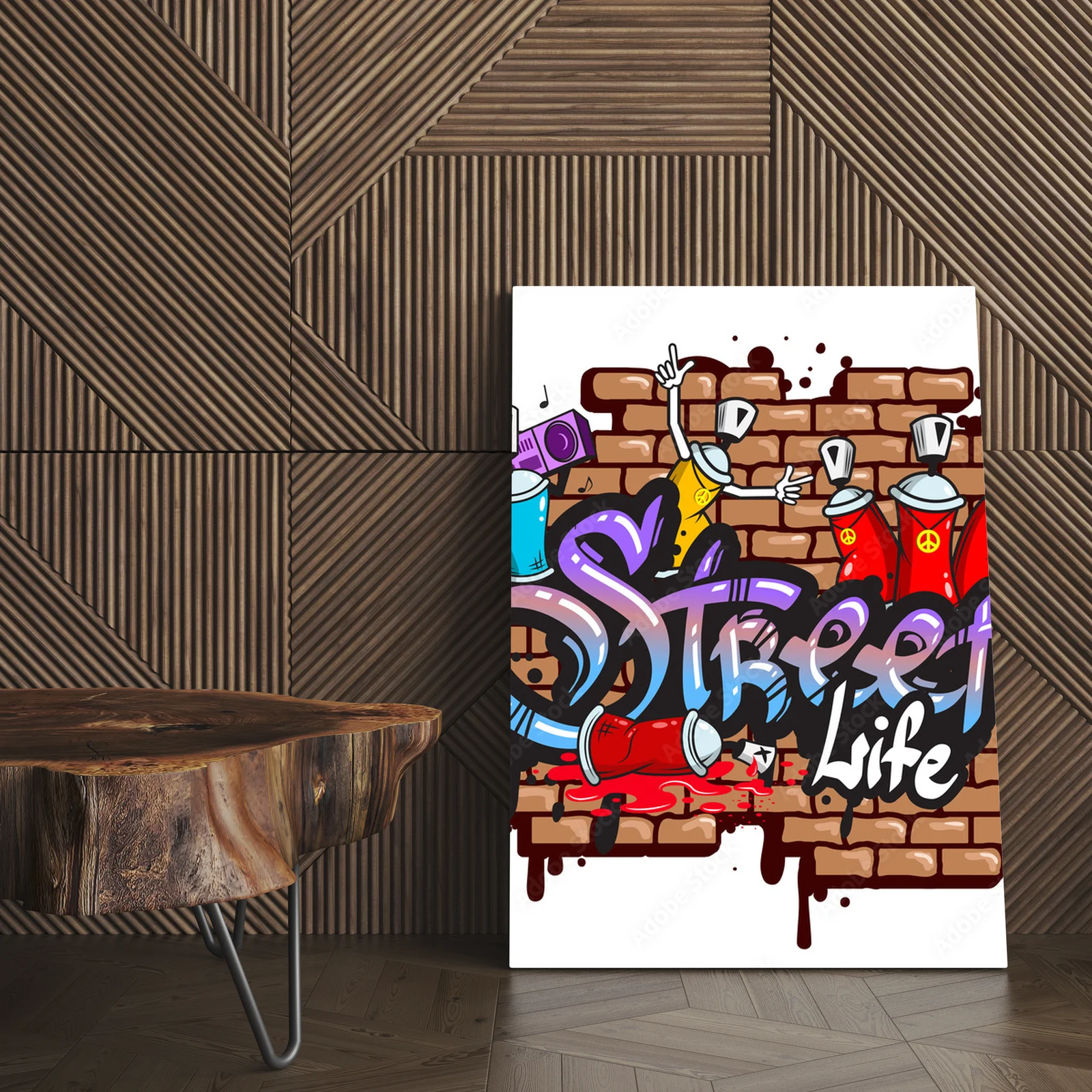 Graffiti w magenta - miejski styl emanujący energią