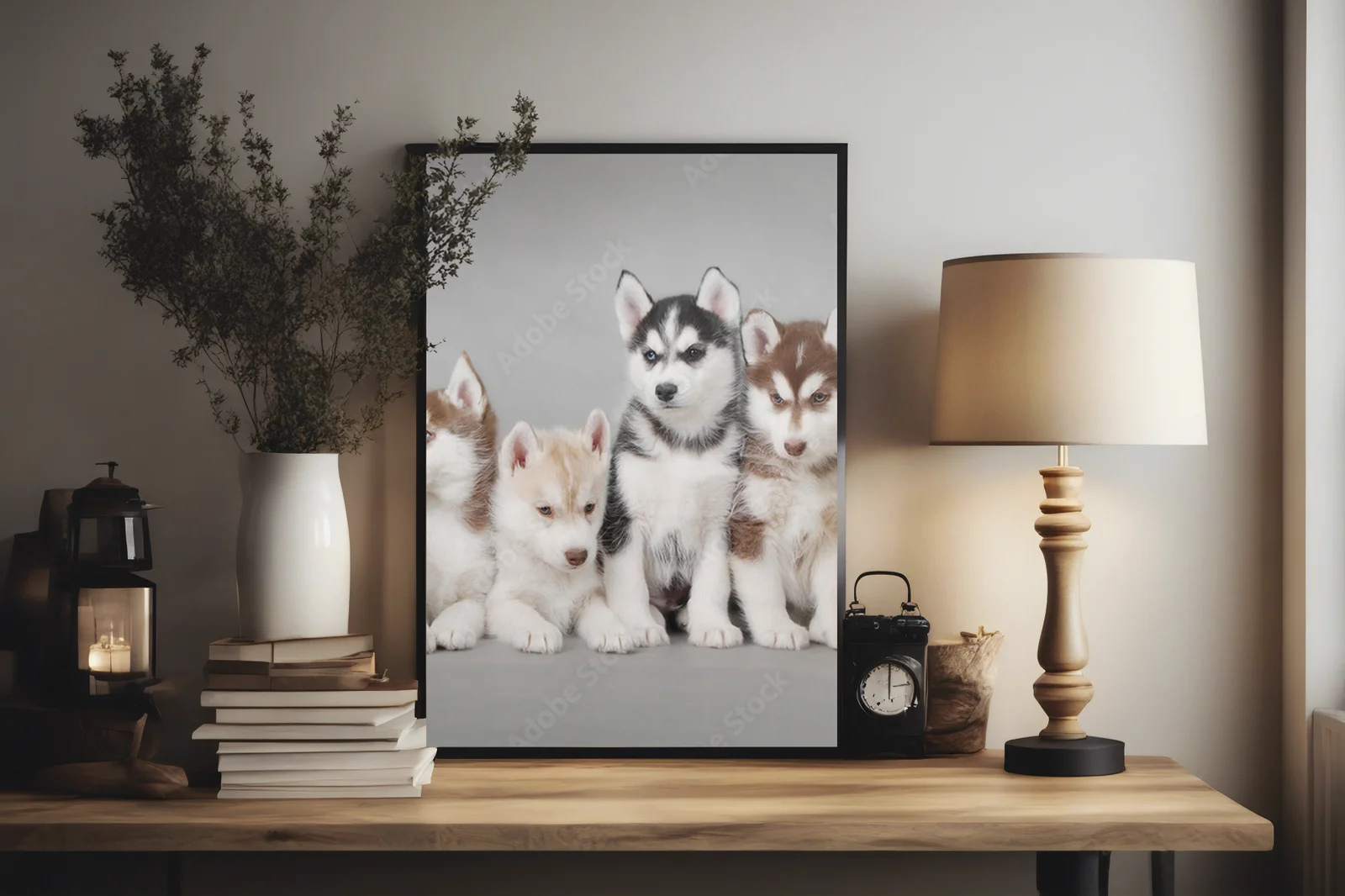 Urok urokliwego szczeniaka Siberian Husky