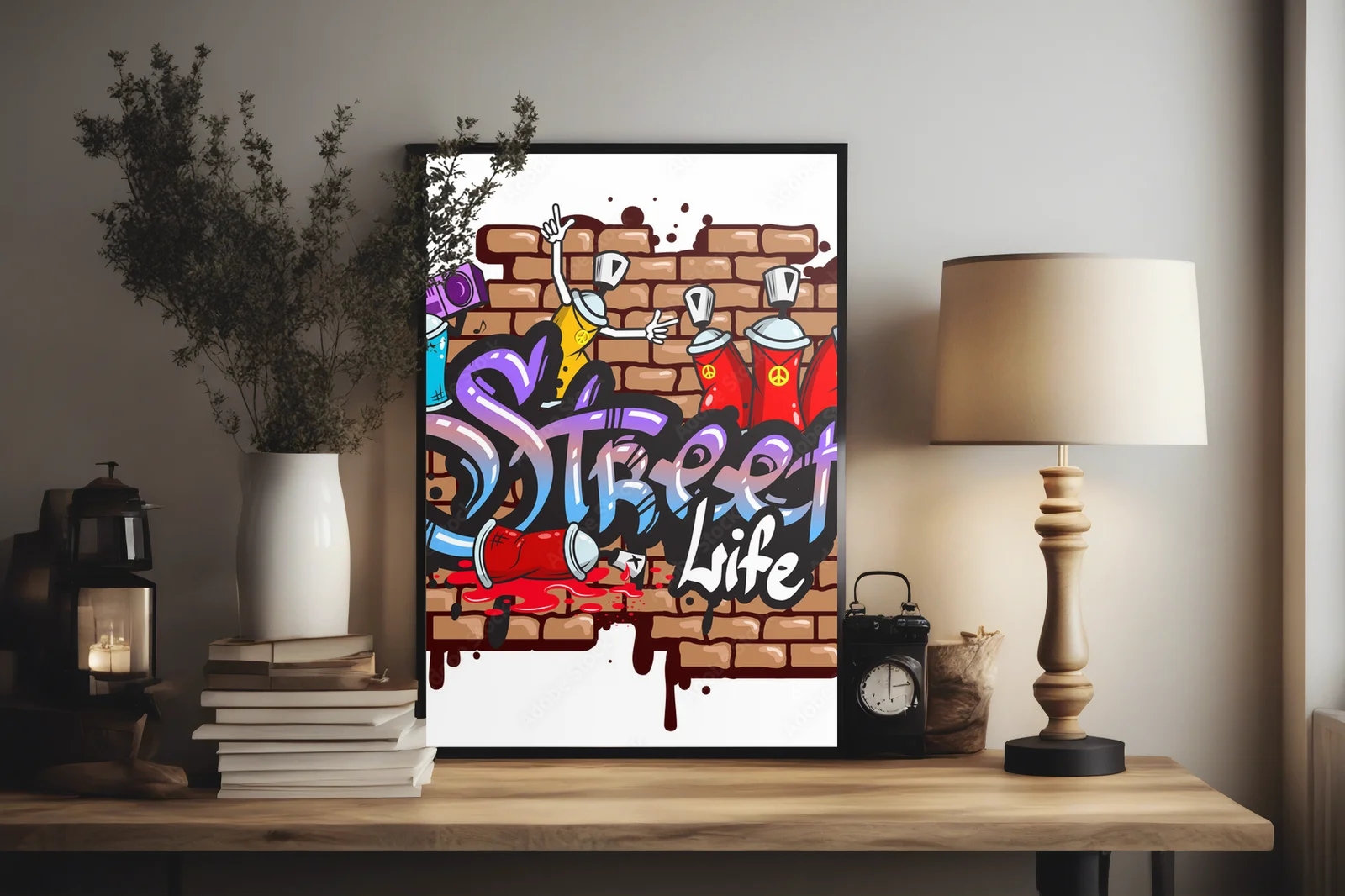 Graffiti w magenta - miejski styl emanujący energią