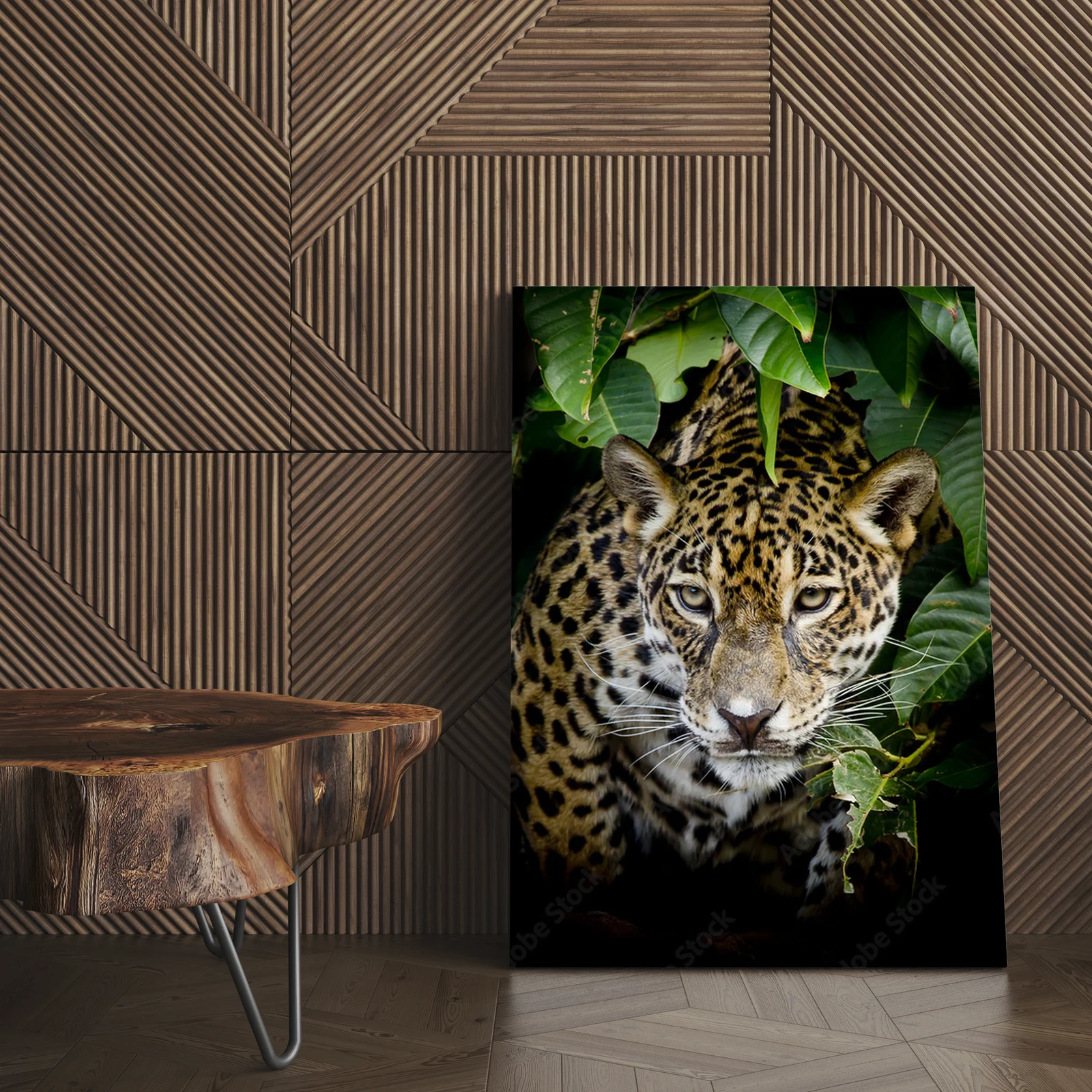 Wciągający portret dzikiego jaguara w czerni