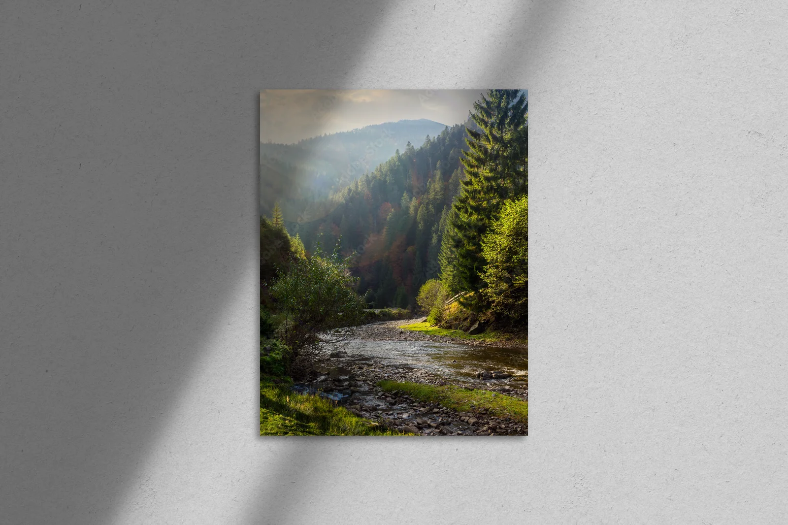 Tranquil River Among Majestic Mountains