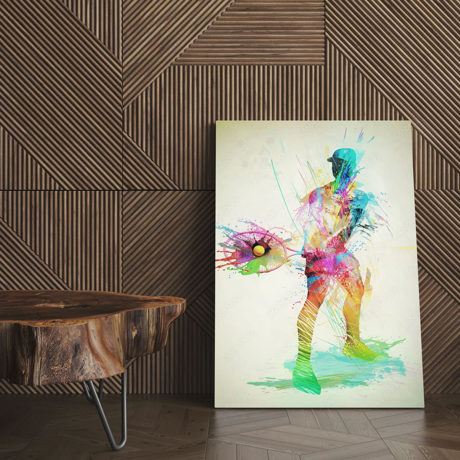 Dynamiczny sportowy zryw w stonowanych kolorach