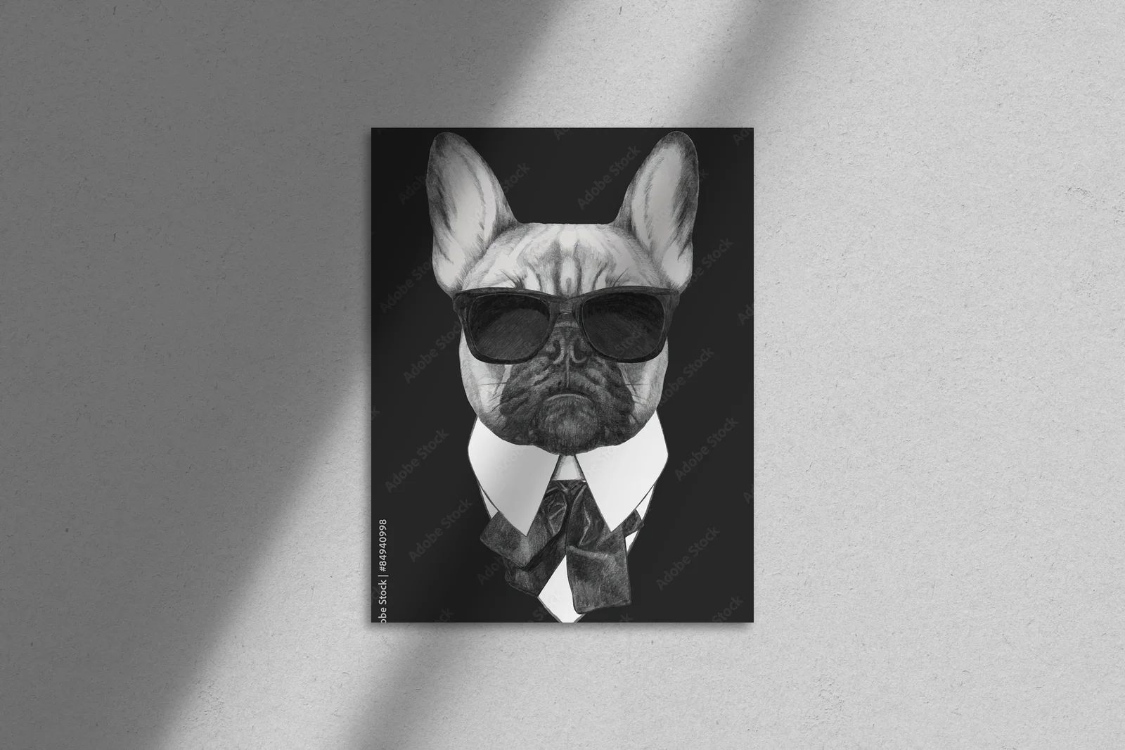Wygodny styl w czerni: francuski buldog w modzie