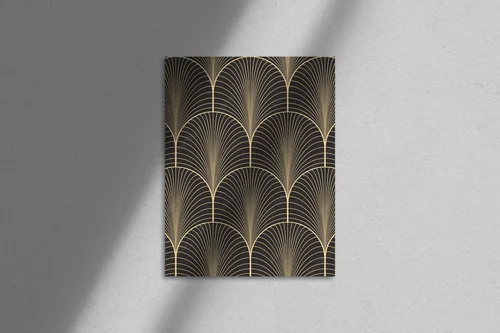 Eleganckie ornamenty w głębokiej gamie szarości