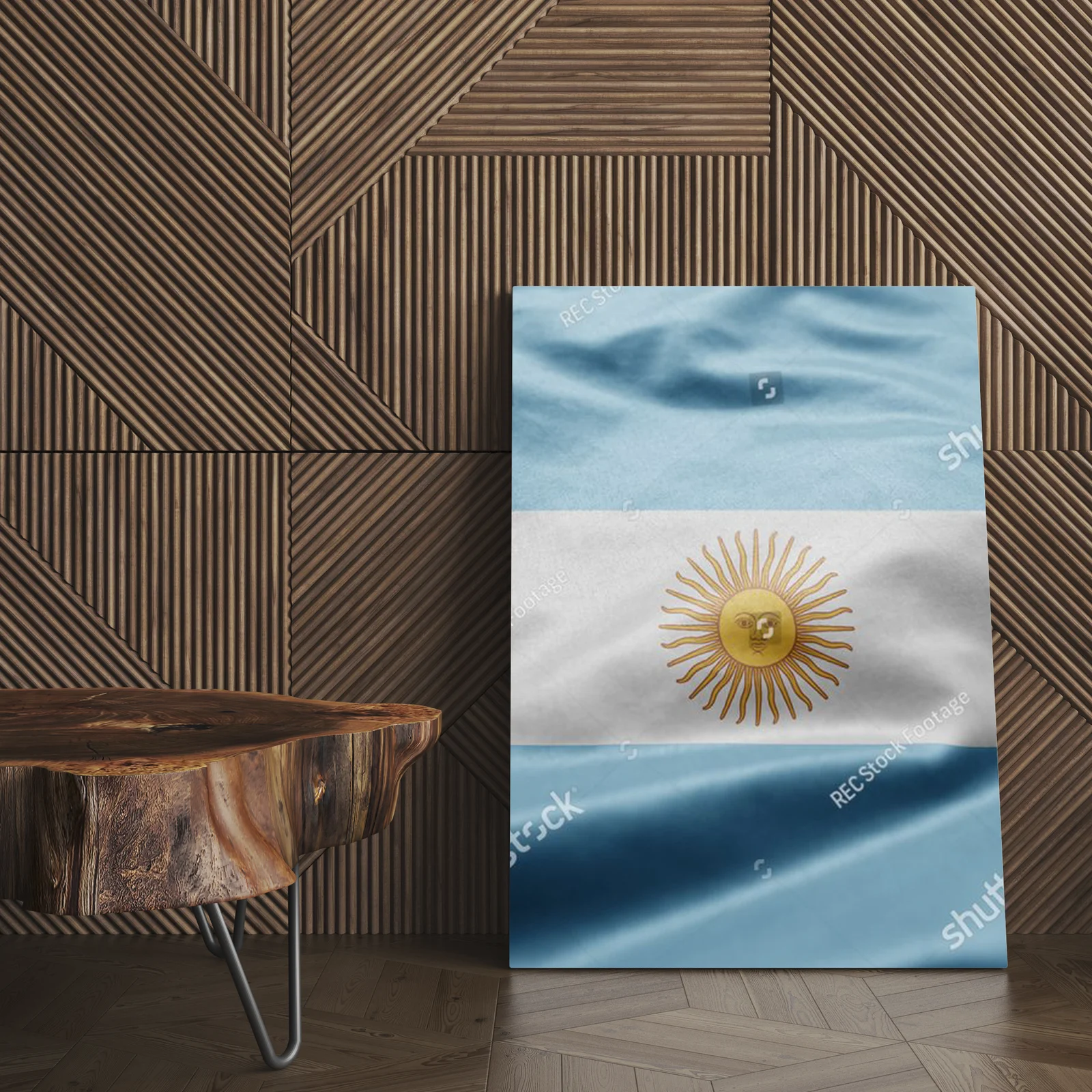 Argentyńska flaga w wietrze – symbol patriotyzmu