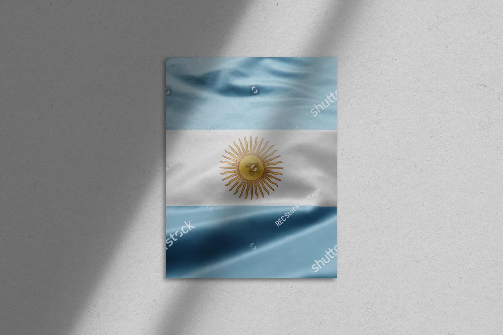 Argentyńska flaga w wietrze – symbol patriotyzmu
