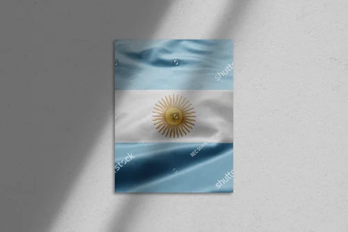 Argentyńska flaga w wietrze – symbol patriotyzmu