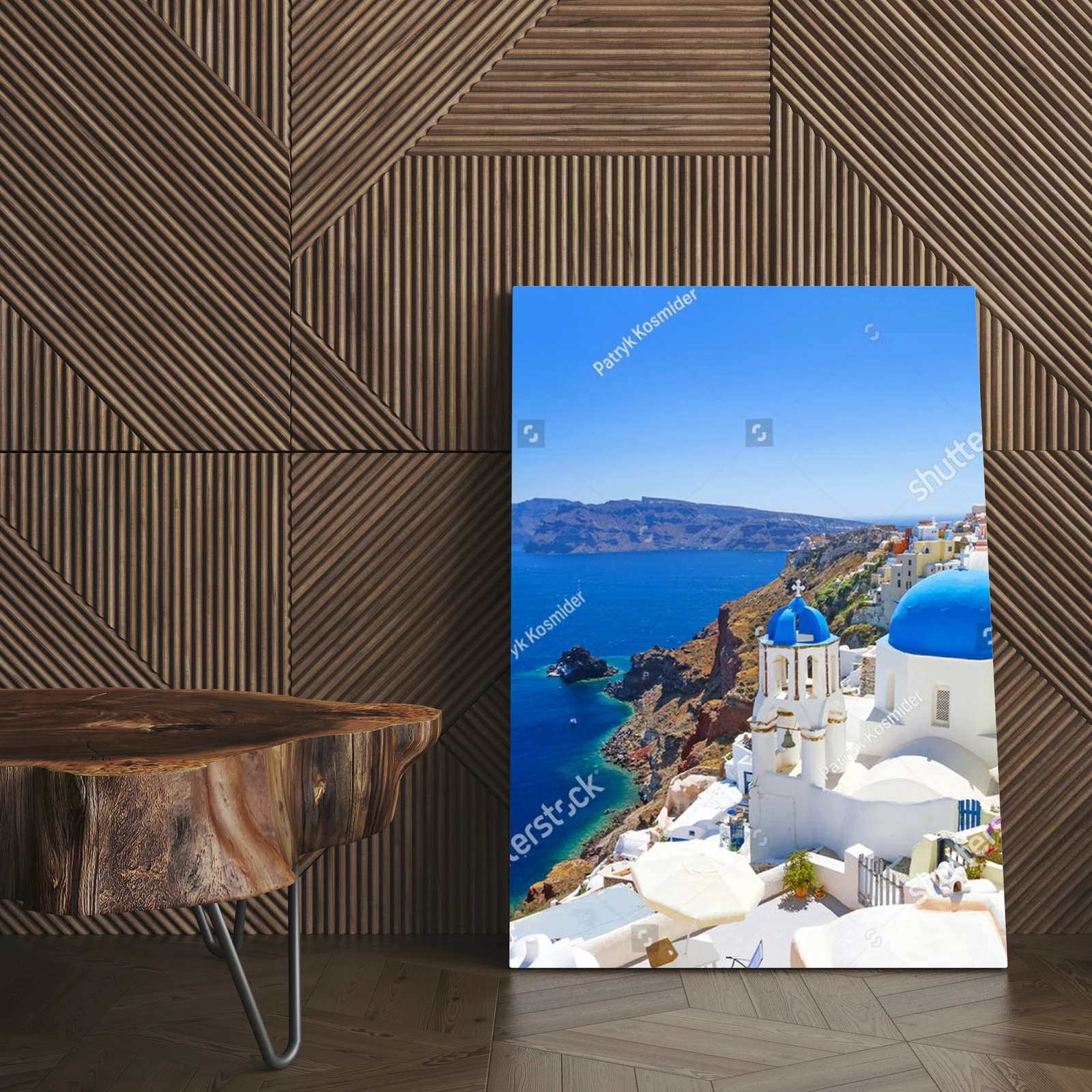 Biało-niebieska architektura Oia w Santorini