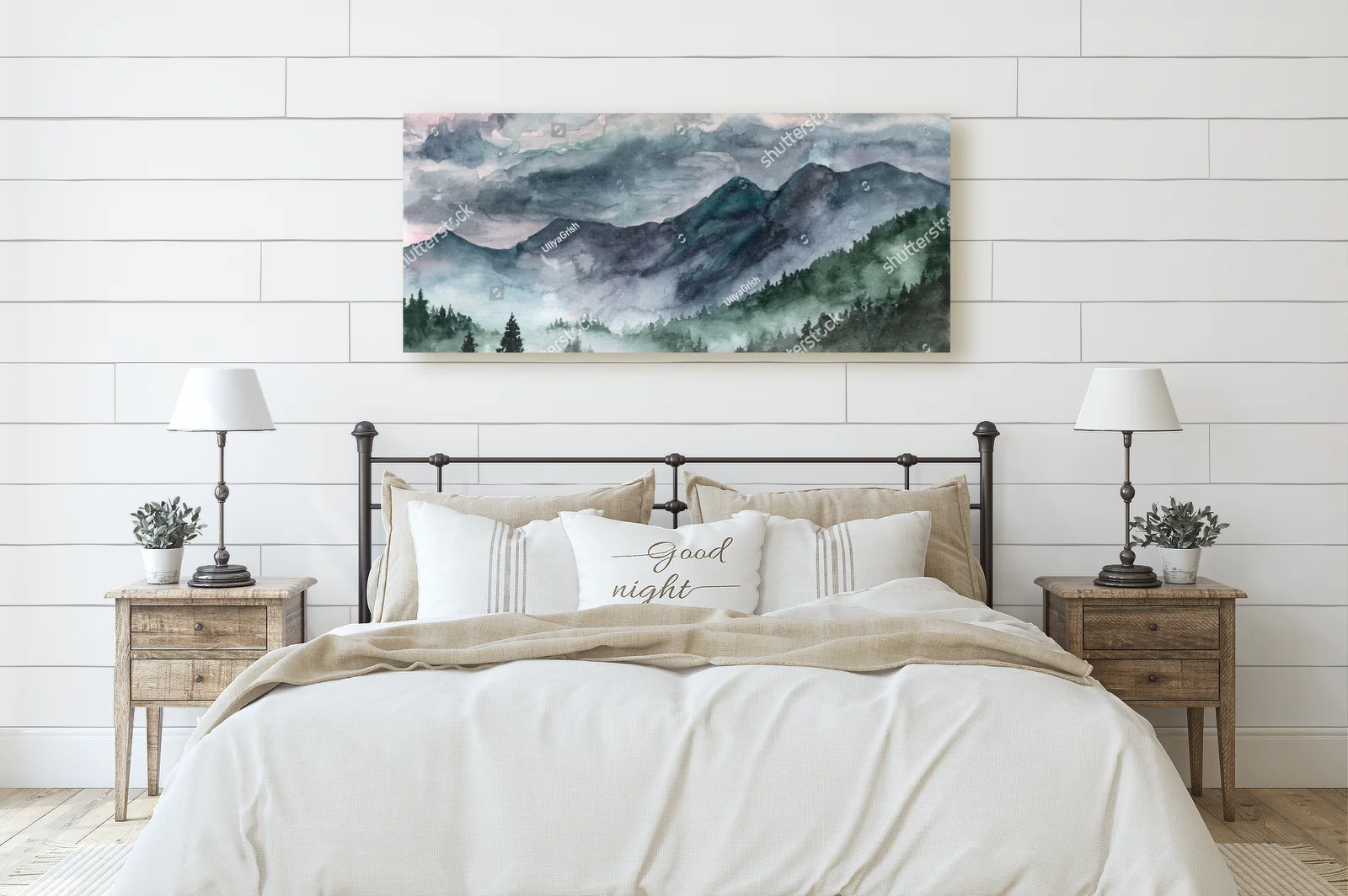 Misty Nordic Landscape in Gentle Hues