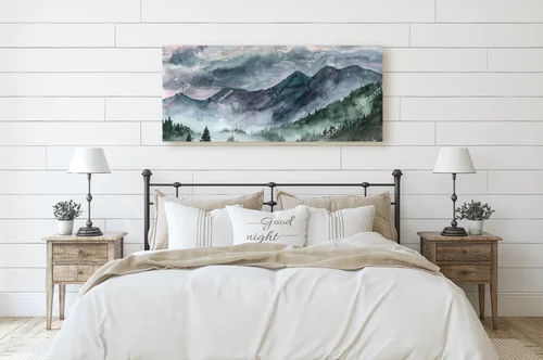 Misty Nordic Landscape in Gentle Hues