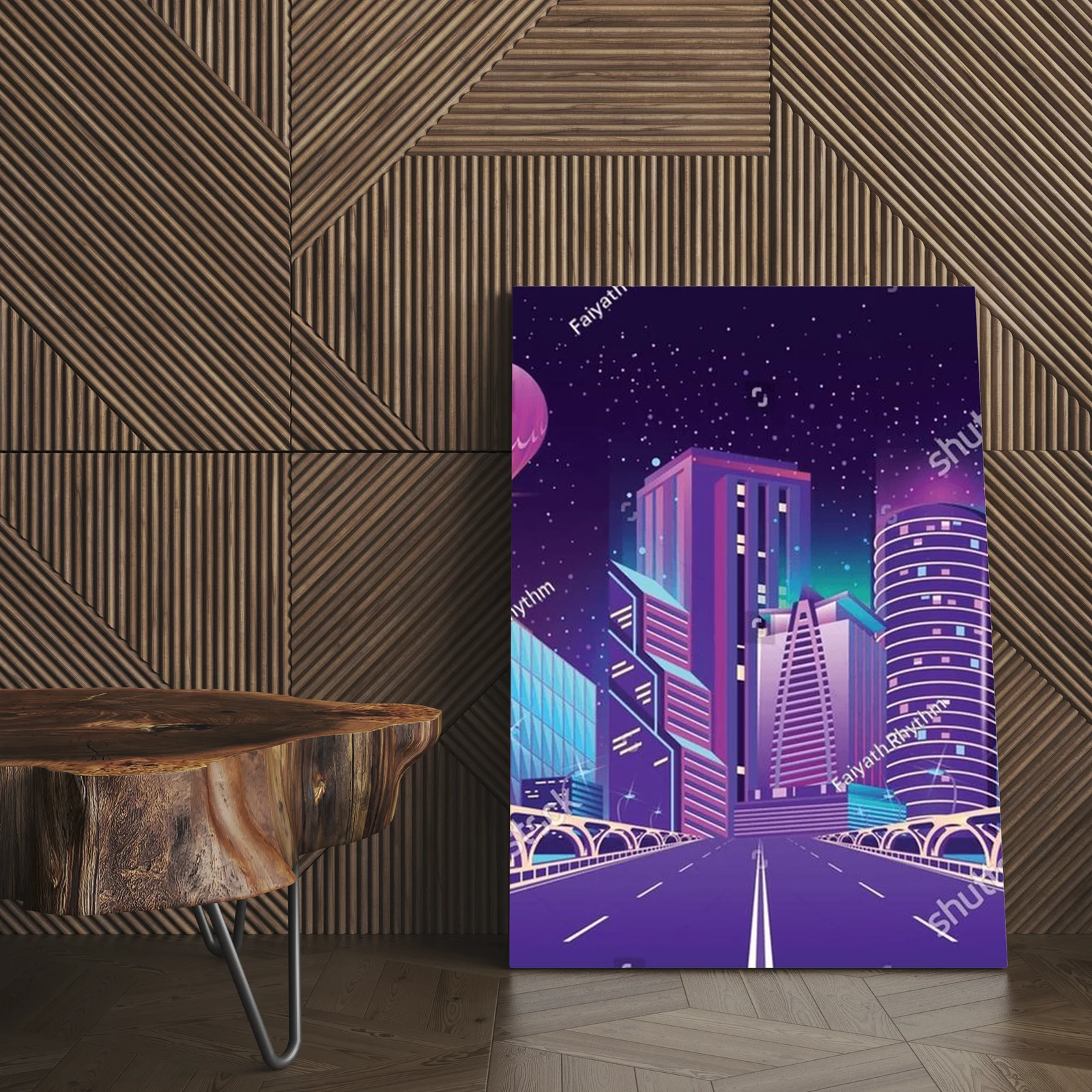 Futurystyczne miasto w neonowych barwach