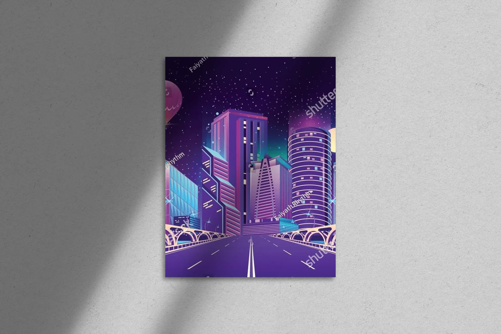 Futurystyczne miasto w neonowych barwach