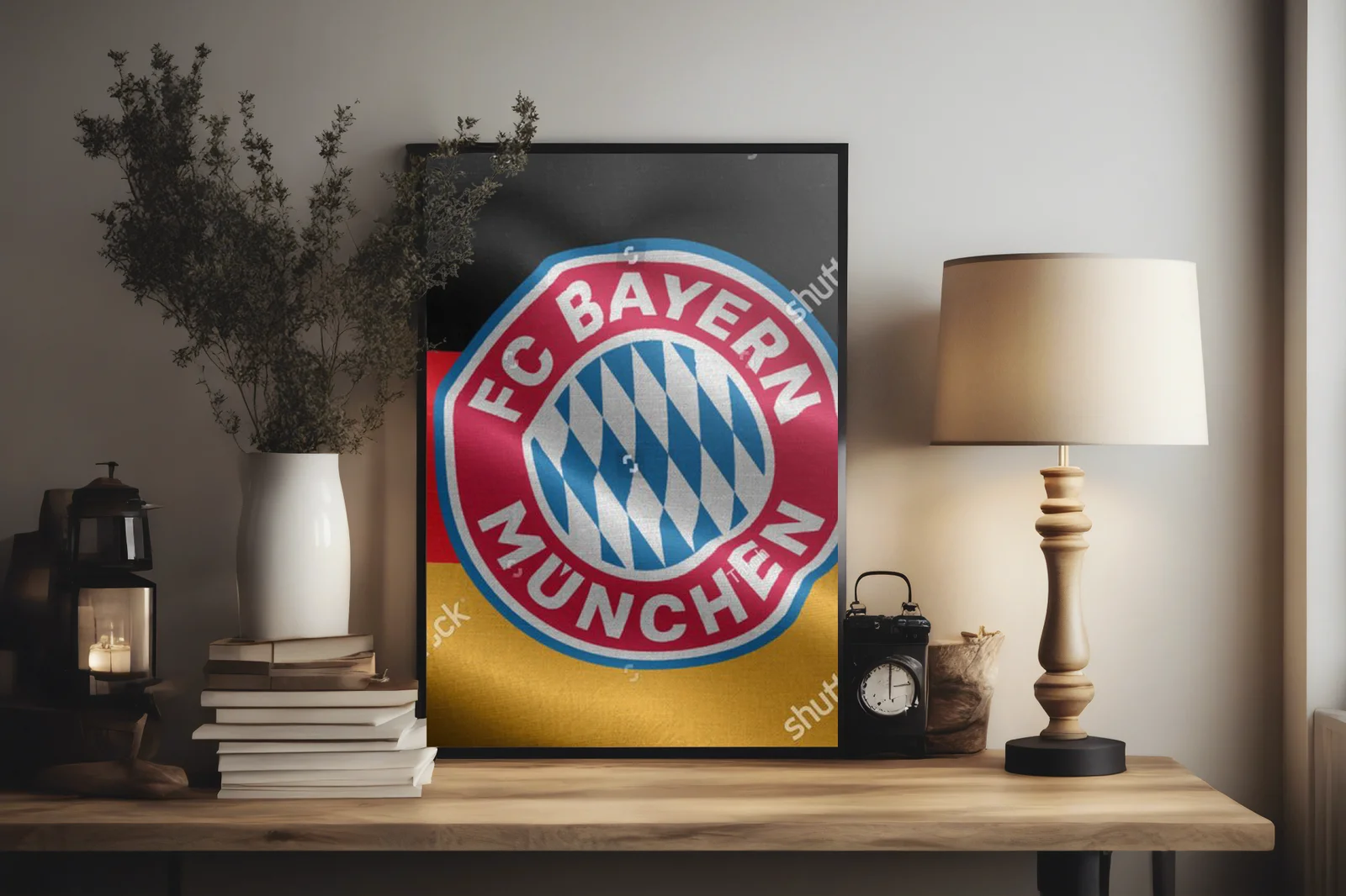 Niezwykłe symbole Bayernu Monachium w głębokim odcieniu
