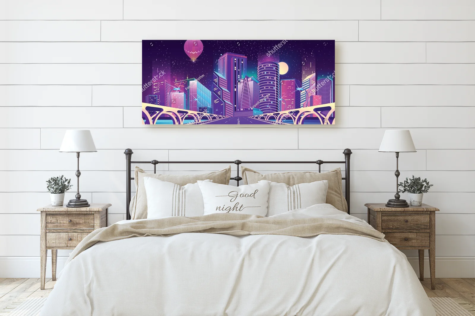 Futurystyczne miasto w neonowych barwach