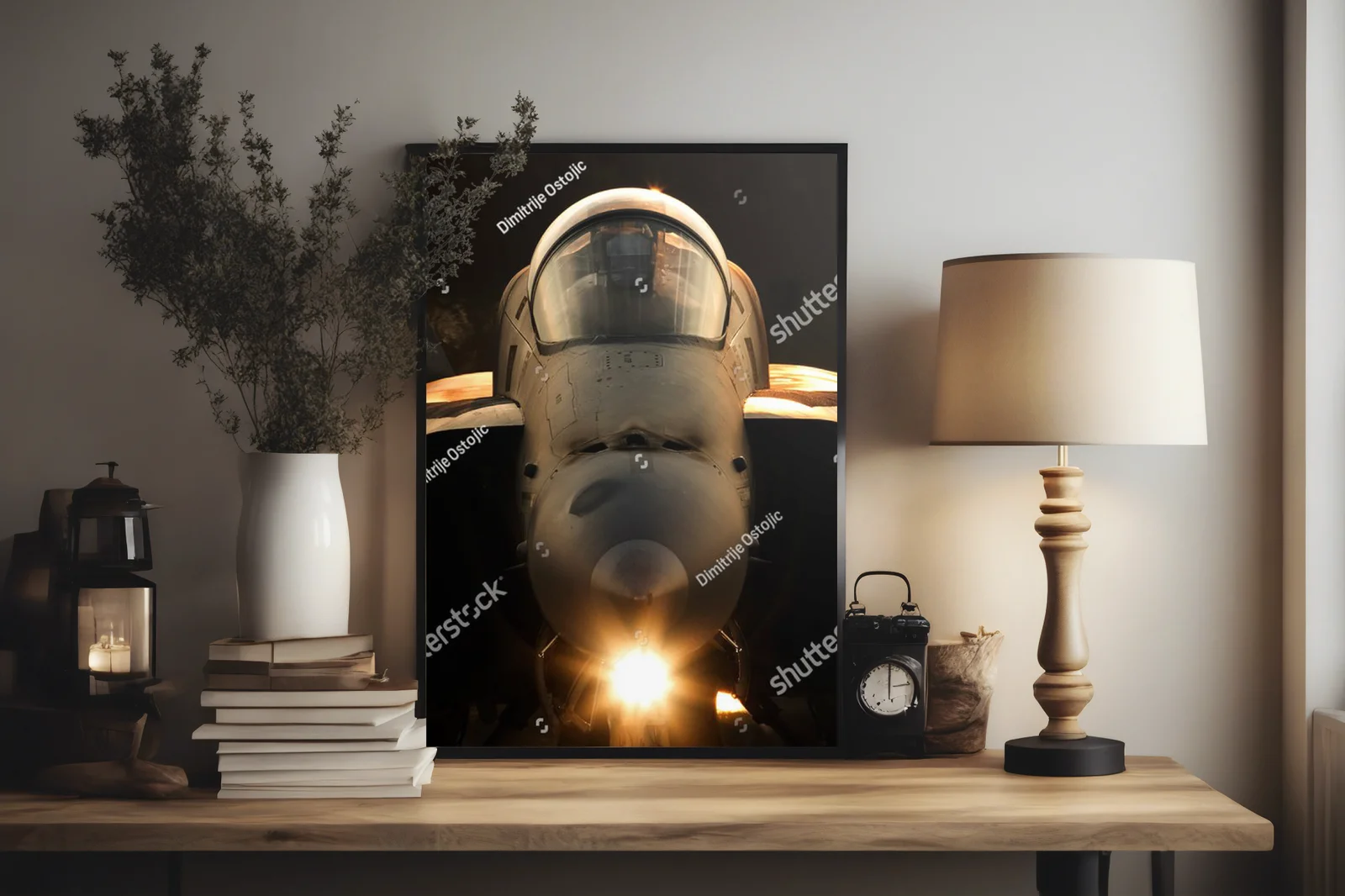 Niezwykła sylweta F/A-18 Hornet przy zachodzie słońca
