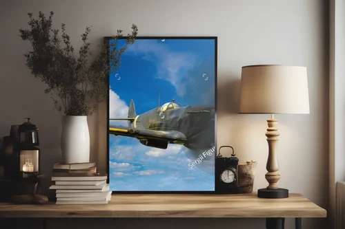 Ikona historii: Spitfire w błękitnym niebie