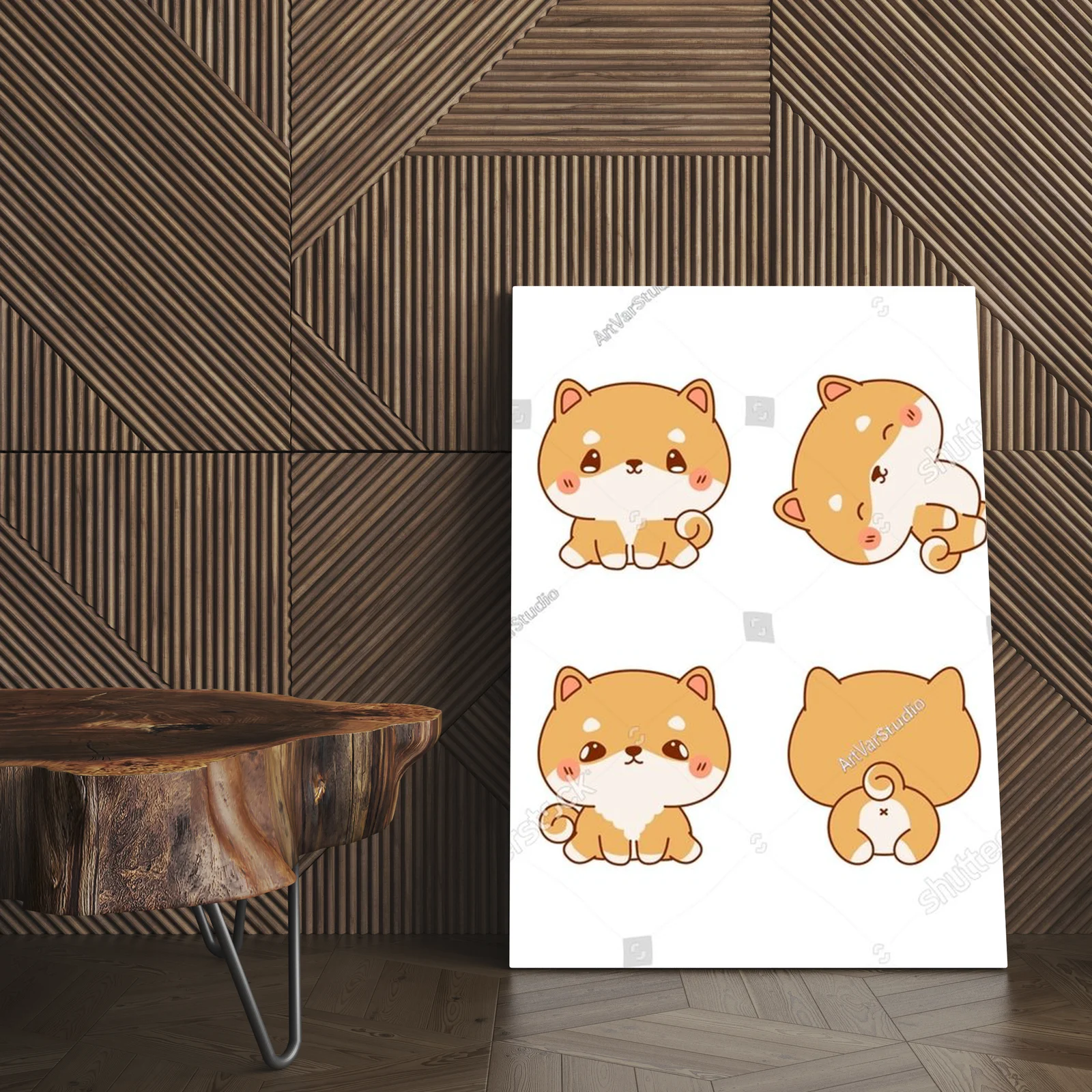 Urocze szczeniaki Shiba Inu w pastelowych odcieniach