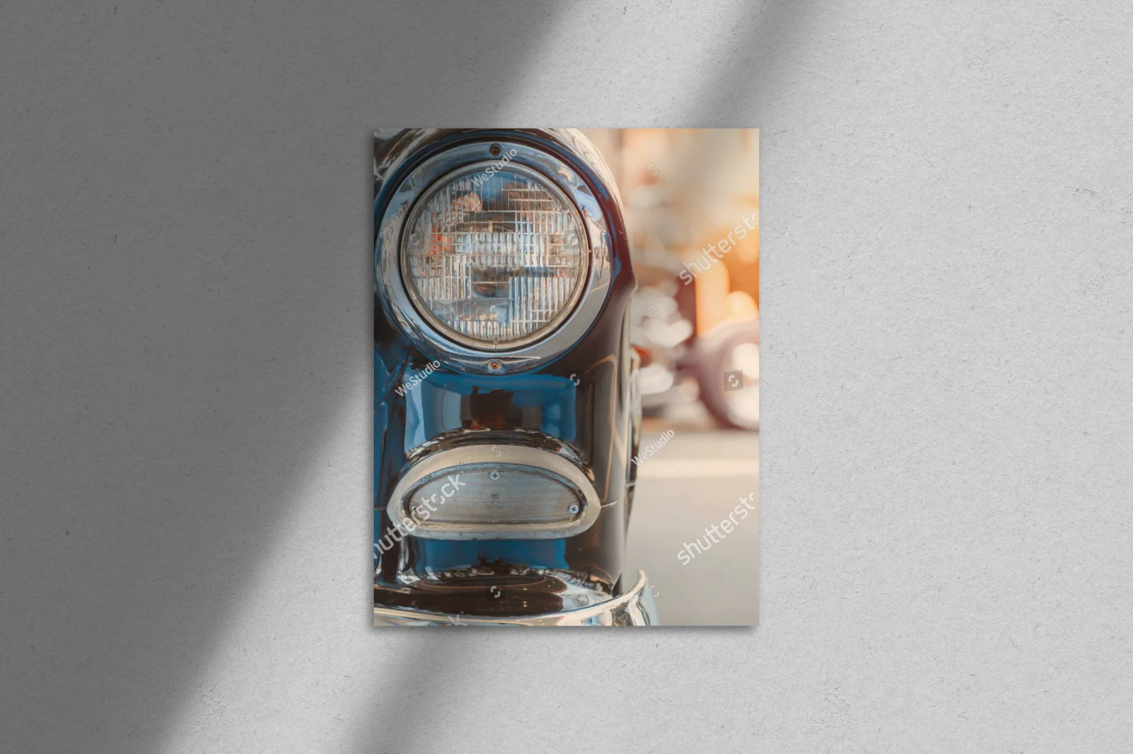 Retro lampa samochodowa w eleganckich odcieniach