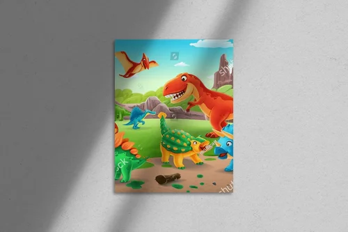 Urzekające krajobrazy dinozaurów dla młodych odkrywców