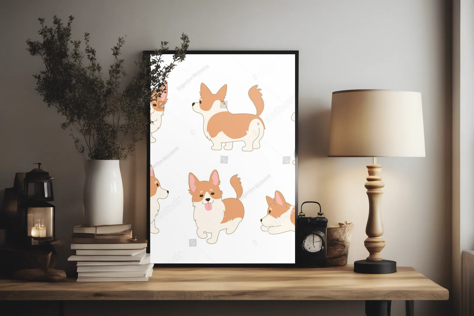 Urocze koronkowe corgi w aksamitnej bieli